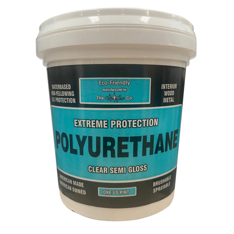 Extreme Protection Polyurethane - Water Based - Clear - Sheen:Semi-Gloss - Size:1 Pint